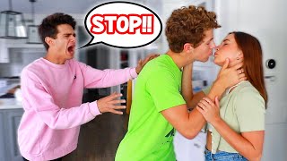 KISSING MY BEST FRIENDS CRUSH PRANK [upl. by Wiatt]