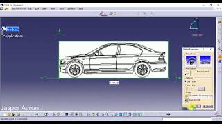 How to add or place an image to trace in CATIA [upl. by Ynohtn]