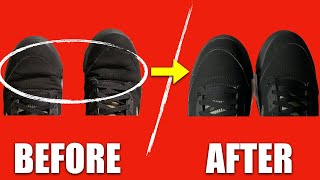 HOW TO Remove Creases From Jordans  AIR JORDAN 5 RESTORATION [upl. by Katy]