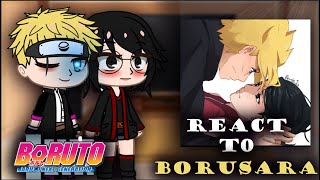 Naruto and Sasuke react to borusara BORUTOgacha club [upl. by Groark]