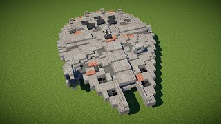 Millennium Falcon Minecraft Tutorial 11 Scale Star Wars [upl. by Sussman]