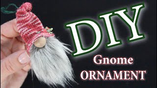 DIY Gnome Ornament  How To Make a Mini Gnome  Tiny Gnomes [upl. by Eilsek629]