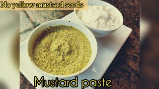 Homemade mustard paste recipe using black mustard seeds  no yellow mustard seeds [upl. by Lawan668]