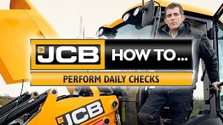 JCB How to perform daily checks [upl. by Adnohsal]