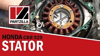 Honda CBR Stator Replacement  Honda CBR929  Partzillacom [upl. by Nylkoorb277]