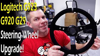 Logitech G923 G920 G29 Steering Wheel Upgrade [upl. by Arekahs]