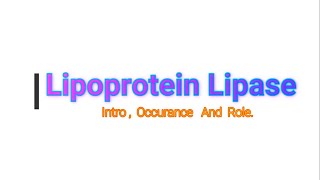 Lipoprotein Lipase LPL  Its Role In the Body  Medico Star [upl. by Enaywd]