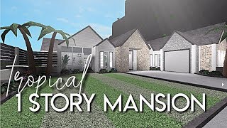 Bloxburg One Story Mansion [upl. by Drarig398]