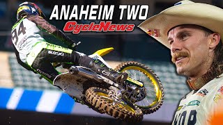 2024 Anaheim 2 Supercross  Press Day  Cycle News [upl. by Nairdna]