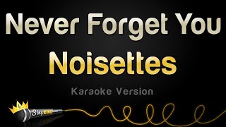 Noisettes  Never Forget You Karaoke Version [upl. by Herminia]