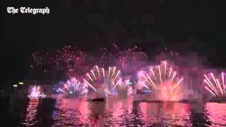 New Year fireworks 2016 watch entire Hong Kong display [upl. by Christa578]