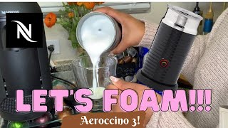 How To Foam Milk With Aeroccino 3 Make Coffee With Foam Tips amp Tricks  Easy Foamed Latte Recipe [upl. by Drusy970]