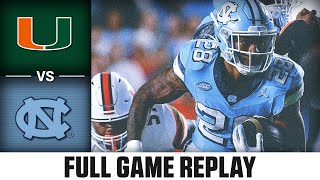 Miami vs North Carolina Full Game Replay  2023 ACC Football [upl. by Ierna]