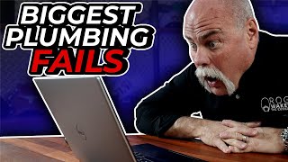 Real Plumber Reacts to the BIGGEST PLUMBING FAILS on YouTube [upl. by Yralih]