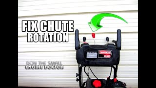 FIX A Snowblower Chute That Wont Rotate  Video [upl. by Odelet]