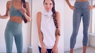 YOGAWORKOUT CLOTHING HAUL TRY ON [upl. by Naujat]