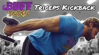 How to Perform Dumbbell Triceps Kickback Exercise [upl. by Eliza]