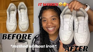 HOW TO UNCREASE AIR FORCE 1S WITHOUT AN IRON [upl. by Perloff]