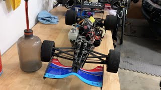 SUPER RARE F1 NITRO RC CARS 18 SCALE KYOSHO 90S RC CARS FERRARIJORDAN [upl. by Neibart]