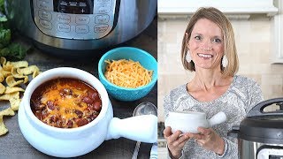 The BEST Instant Pot Chili Recipe [upl. by Harol]