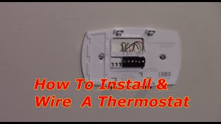 How To Replace A Thermostat Honeywell [upl. by Rudiger271]