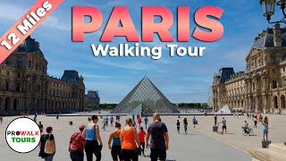 PARIS Walking Tour  4K  With Captions [upl. by Alfeus]