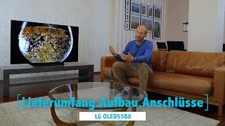 LG OLED 4K SmartTV 2018 Aufbau amp Anschlüsse [upl. by Ebeneser]