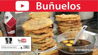 BUÑUELOS ❤️ Vicky Receta Facil [upl. by Yong]