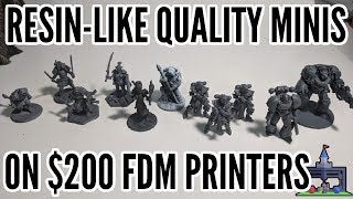 How To Print ResinLike FDM Minis on 200 3D Printers Printing The Game 3 [upl. by Innavoij647]