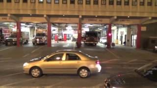 Chicago Fire Engine 42 Truck 3 Squad 1 Ambulance 42 Responding Out of Fire Station 55 W Illinois [upl. by Kynthia]