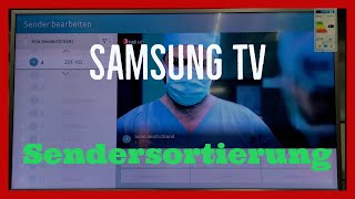 Samsung TV Sender Sortieren Tutorial [upl. by Auqenat]