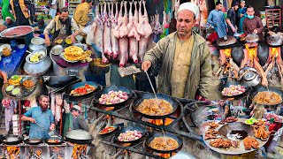 Breakfast in Afghanistan  Traditional morning street food  Liver fry [upl. by Wit]