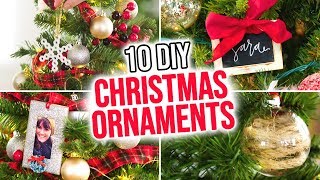 10 DIY Christmas Ornaments [upl. by Obnukotalo866]