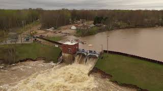 Smallwood Lake Dam Overflows After Edenville Dam Failure [upl. by Rimaj562]