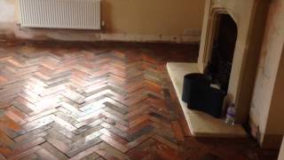 Parquet flooring Restoration in Cheshire by WoodfloorRenovations [upl. by Kcuhc]