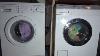 Wash Race No133  Bosch Classixx vs Miele w487wps  Cotton 60c [upl. by Rebekah]