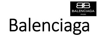 How to Pronounce Balenciaga CORRECTLY [upl. by Medrek]