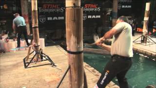 STIHL TIMBERSPORTS® US Championship 2012  Springboard Chop [upl. by Adnof]