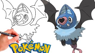 How To Draw SWOOBAT POKEMON 528  Generation 5 [upl. by Ibrahim]