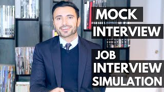 Job Interview Simulation and Training  Mock Interview [upl. by Ressler]