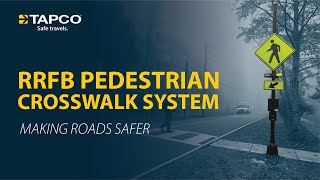 TAPCO RRFB Pedestrian Crosswalk System [upl. by Pish]