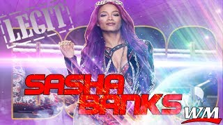 WWE Sasha Banks  Sky’s The Limit  official theme song 2017 HD  Arena Effect [upl. by Vasta]