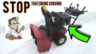 FIXING A Snowblower That Surges With Donyboy73 [upl. by Llenroc]