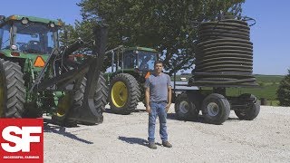 FarmerBuilt Tiling Machine  All Around the Farm  Successful Farming [upl. by Erving356]