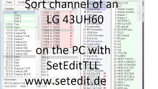 Sort channels of an LG smart TV [upl. by Atiuqnahs887]