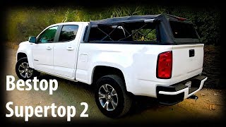 Bestop Supertop 2 review and install  Removable truck bed topper [upl. by Judus]