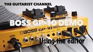 Boss GP10 User Demo with Editor [upl. by Spillihp410]