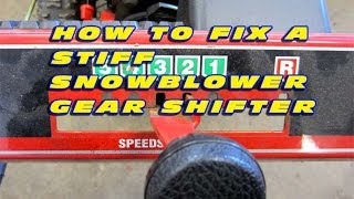 How To Fix A Snowblower That Wont Shift Gears [upl. by Cybil734]