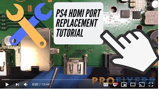 PS4 HDMI Port Replacement Tutorial  Detailed Instructions [upl. by Nalad]