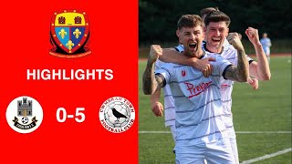 Caerleon 05 Cwmbrân Town  Gwent FA Senior cup  Quarter final highlights [upl. by Nylyram327]